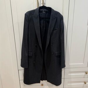 Designer THE KOOPLES Brand New w Tags Dark Gray Double-Breasted Men’s Coat